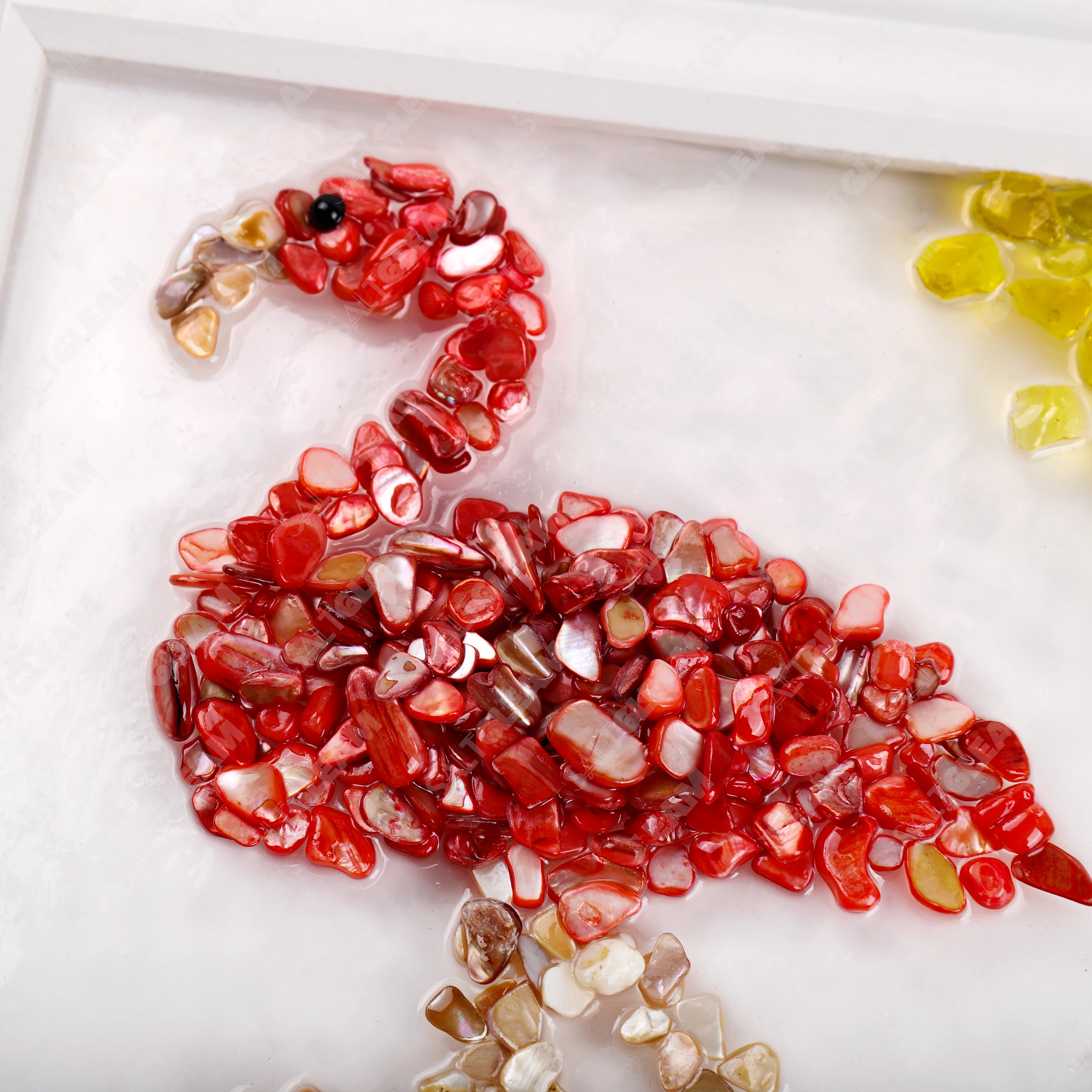 Flamingo Sea Glass Art Kit