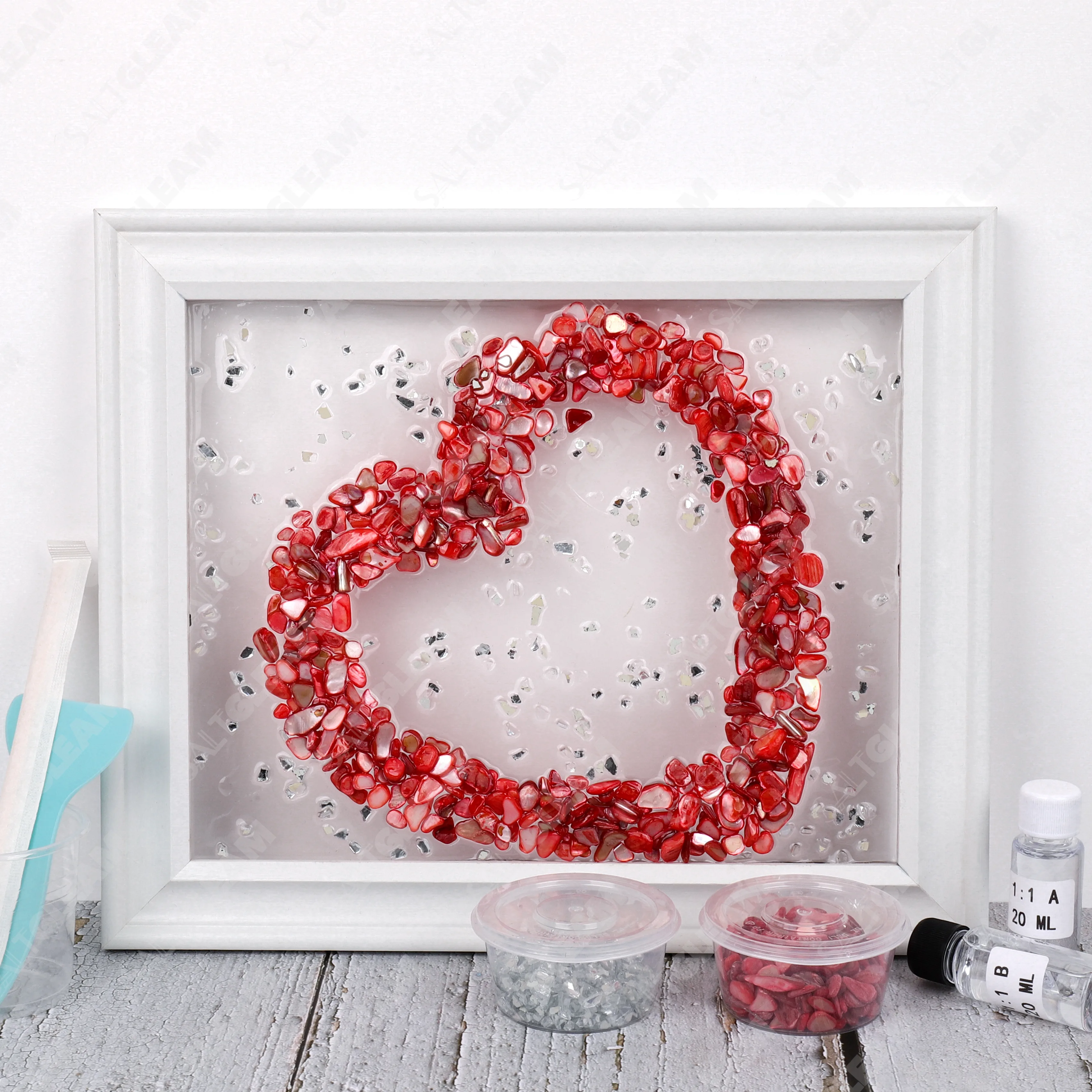 Forever Love Sea Glass Art Kit