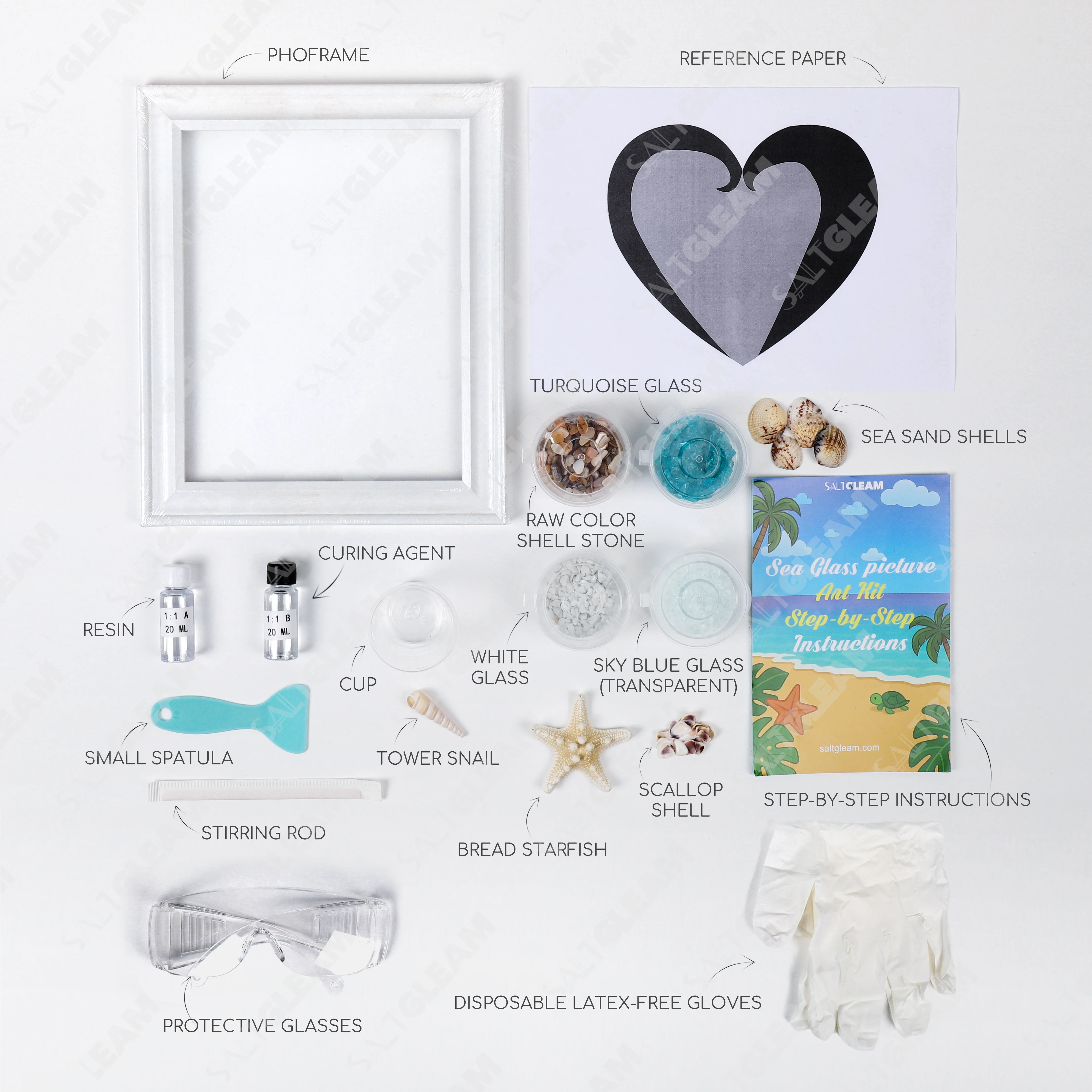 Heart of the Coast Sea Glass Art Kit