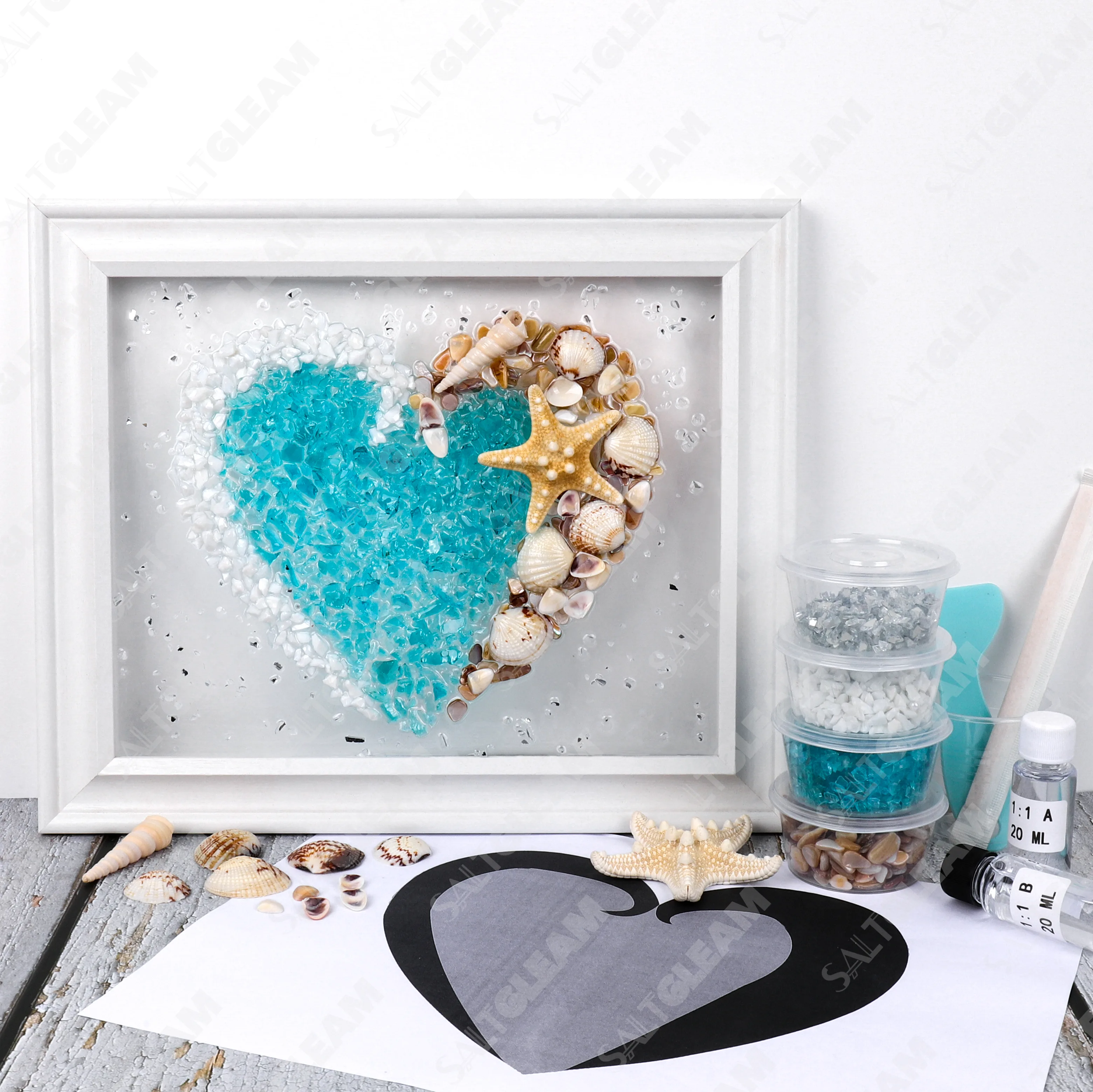 Heart of the Coast Sea Glass Art Kit