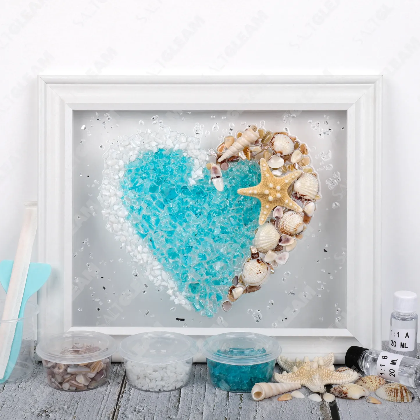 Heart of the Coast Sea Glass Art Kit