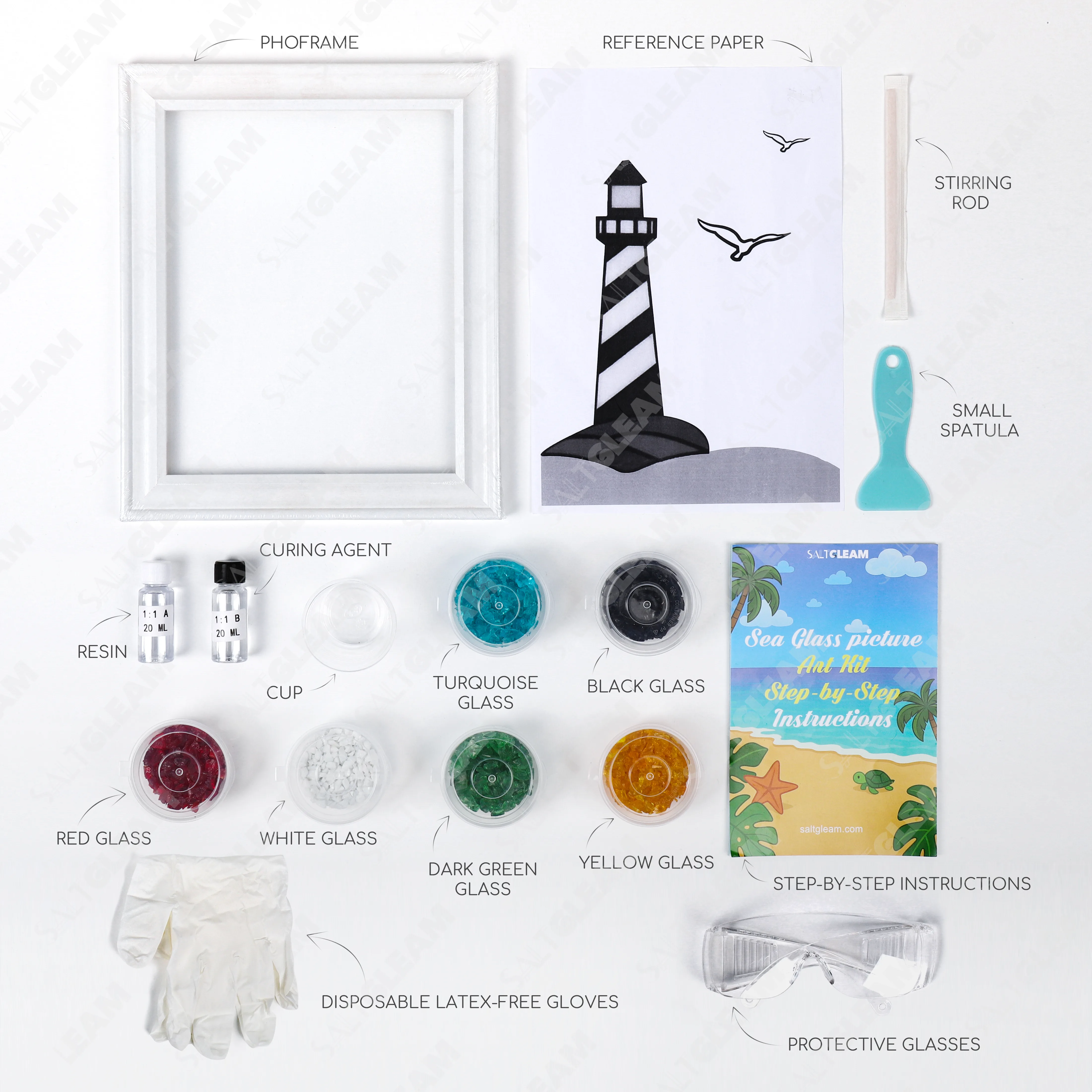 Lighthouse Sea Glass Art Kit