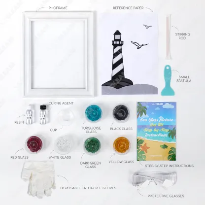 Lighthouse Sea Glass Art Kit