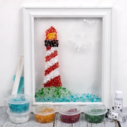 Lighthouse Sea Glass Art Kit
