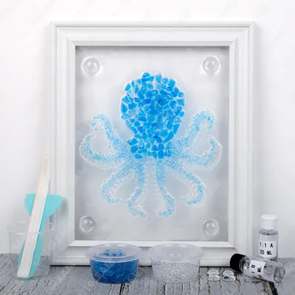 Octopus Sea Glass Art Kit