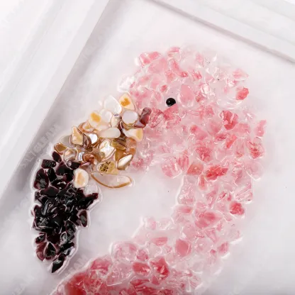 Pink Flamingo Sea Glass Art Kit