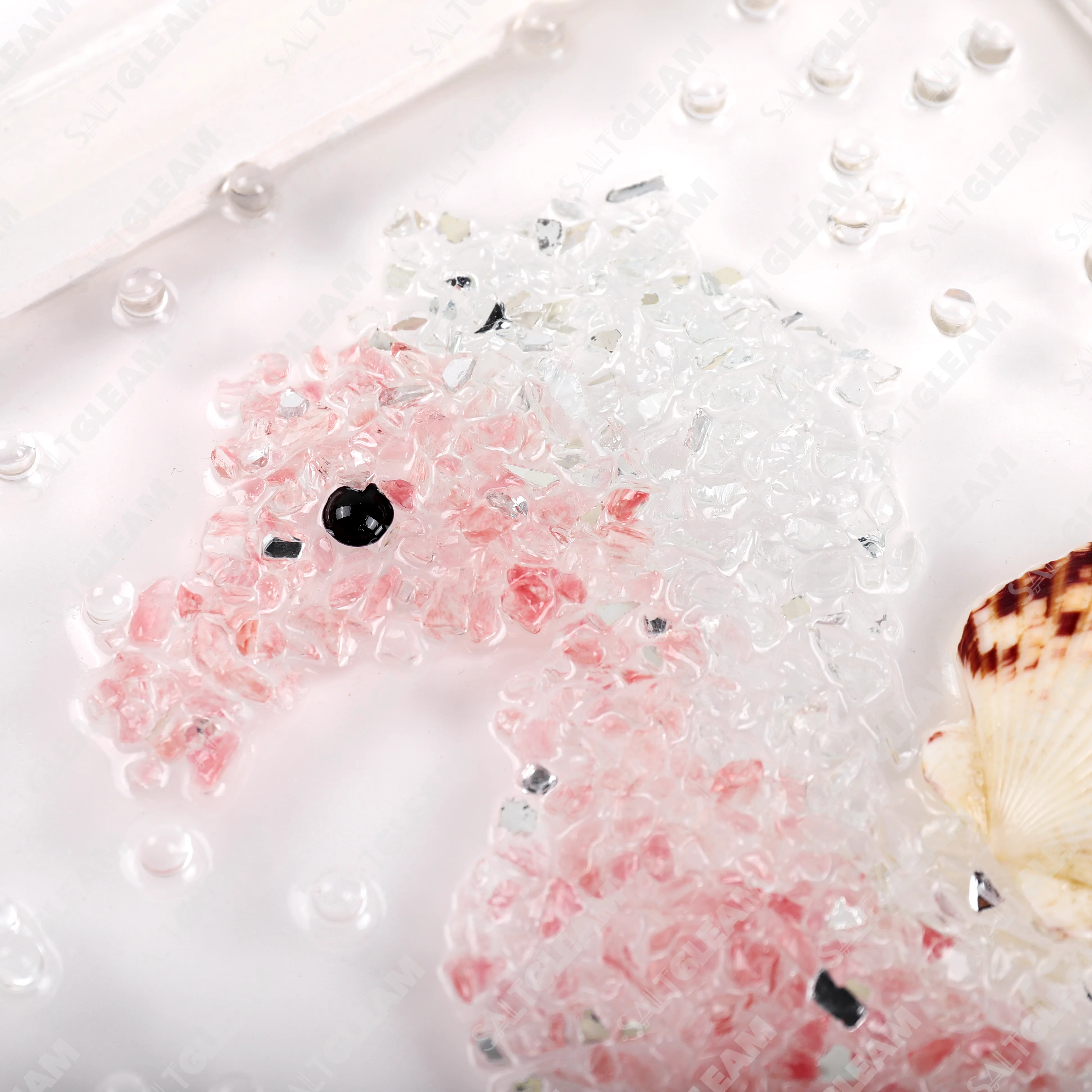 Pink Seahorse Sea Glass Art Kit