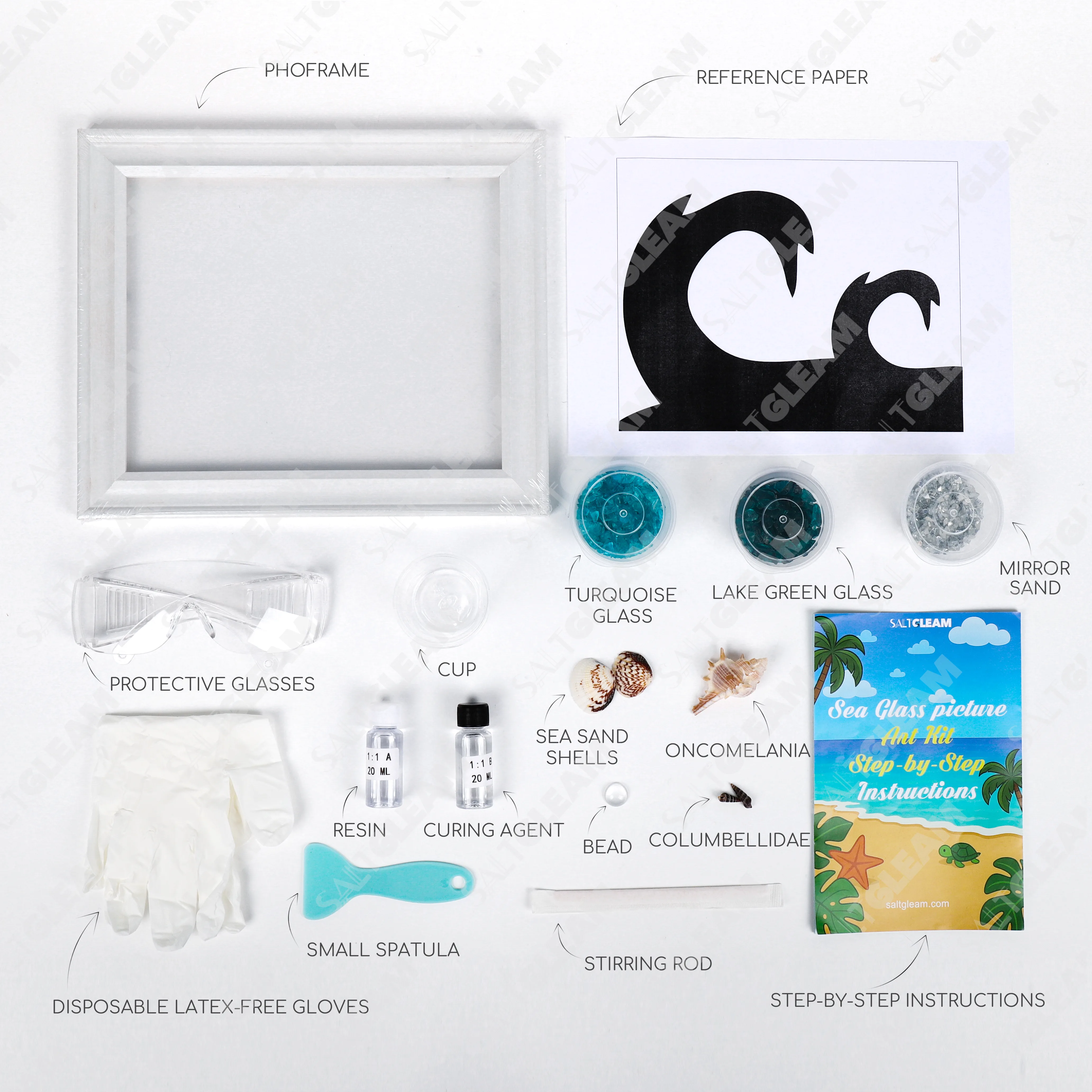Raging Waves Sea Glass Art Kit