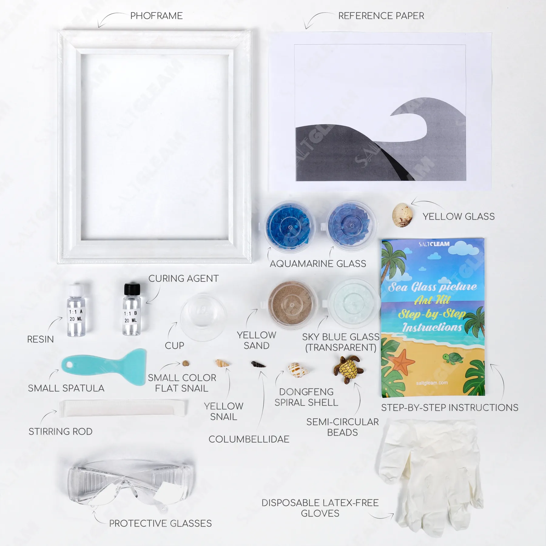 Sea Directions Sea Glass Art Kit