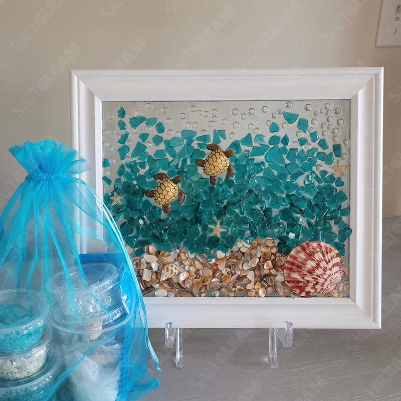 Ocean Turtle Sea Glass Art Kit