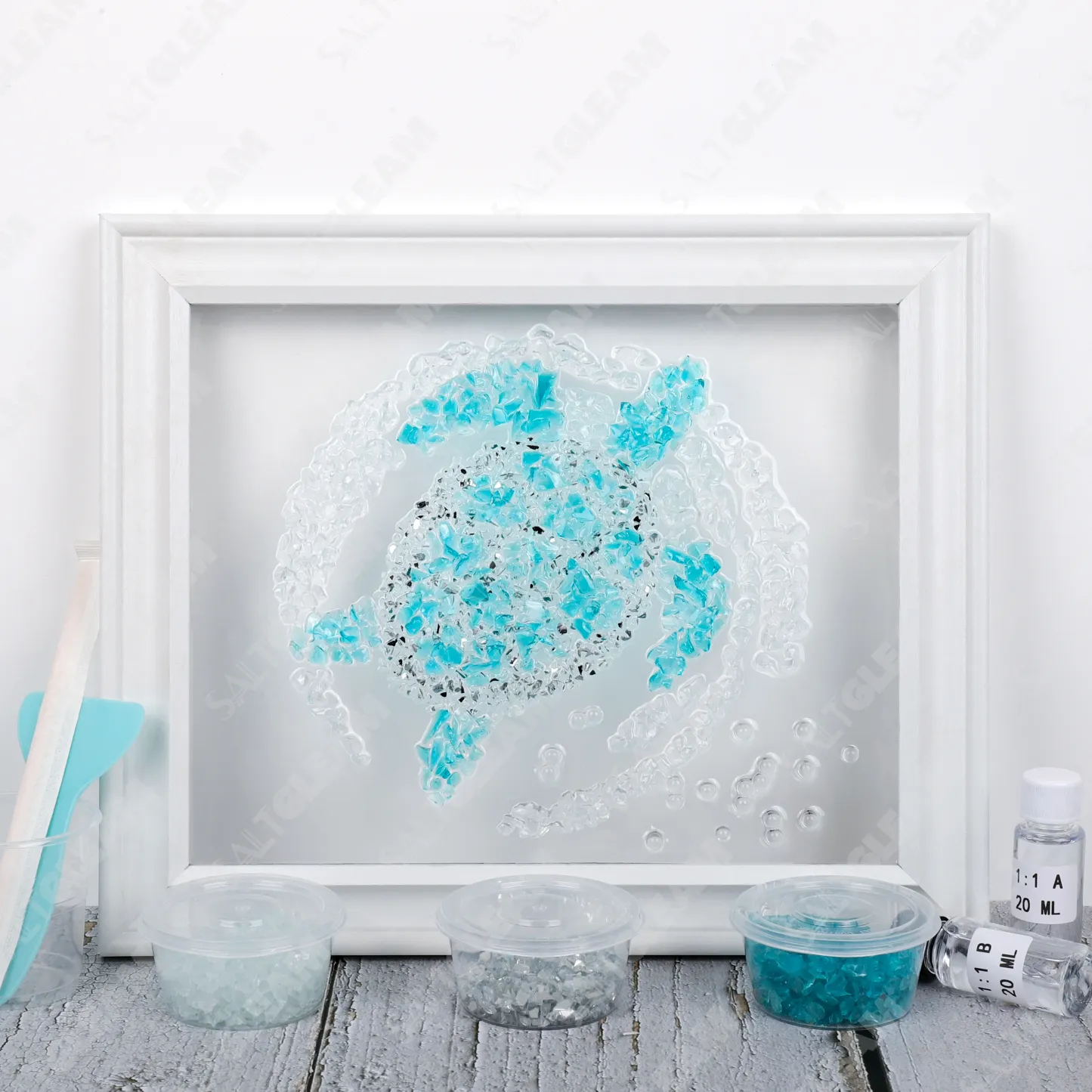 Sea Turtle Drift Sea Glass Art Kit