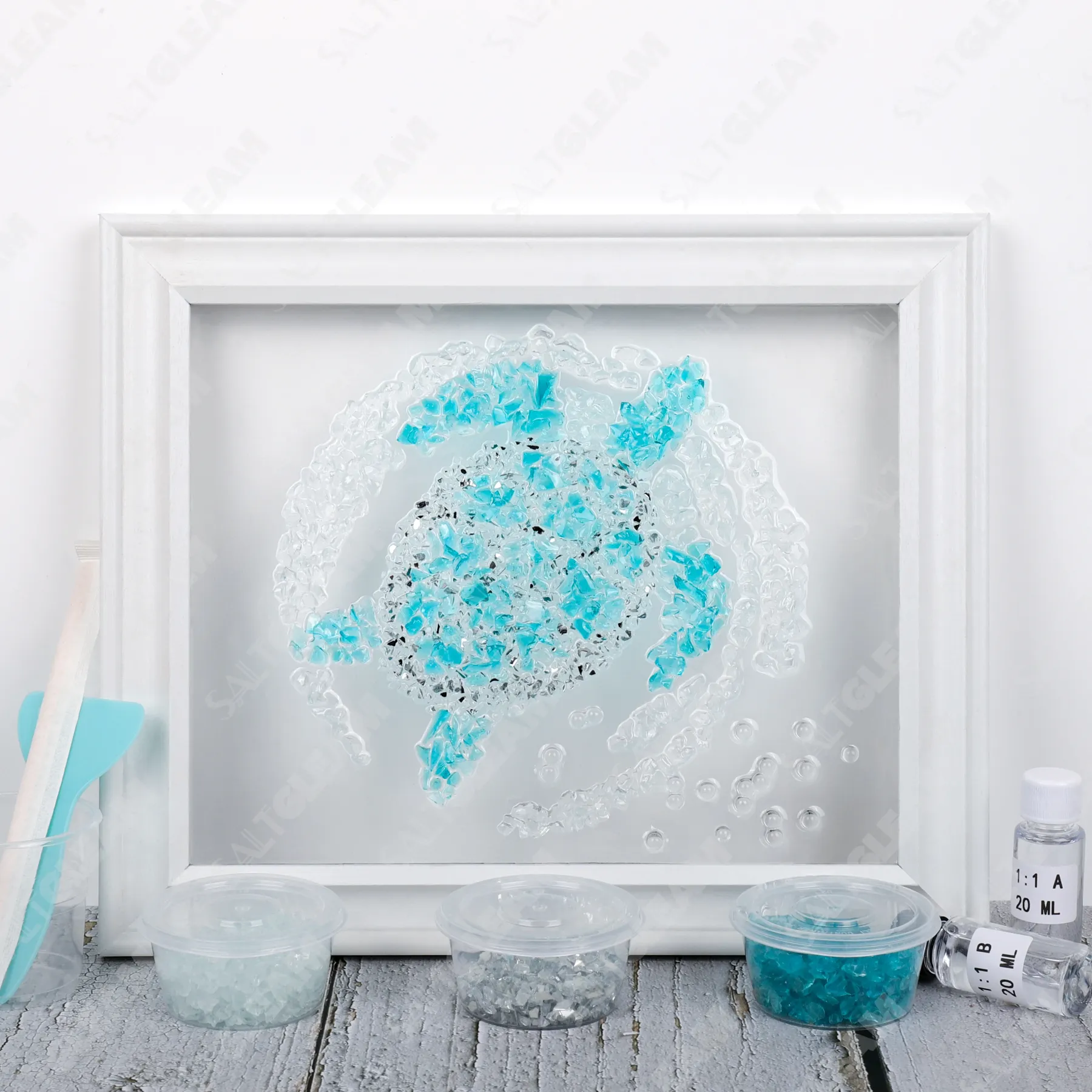 Sea Turtle Drift Sea Glass Art Kit