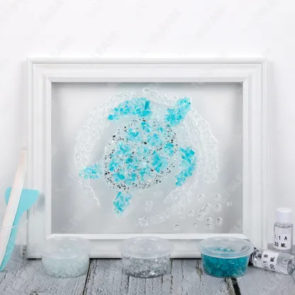 Sea Turtle Drift Sea Glass Art Kit