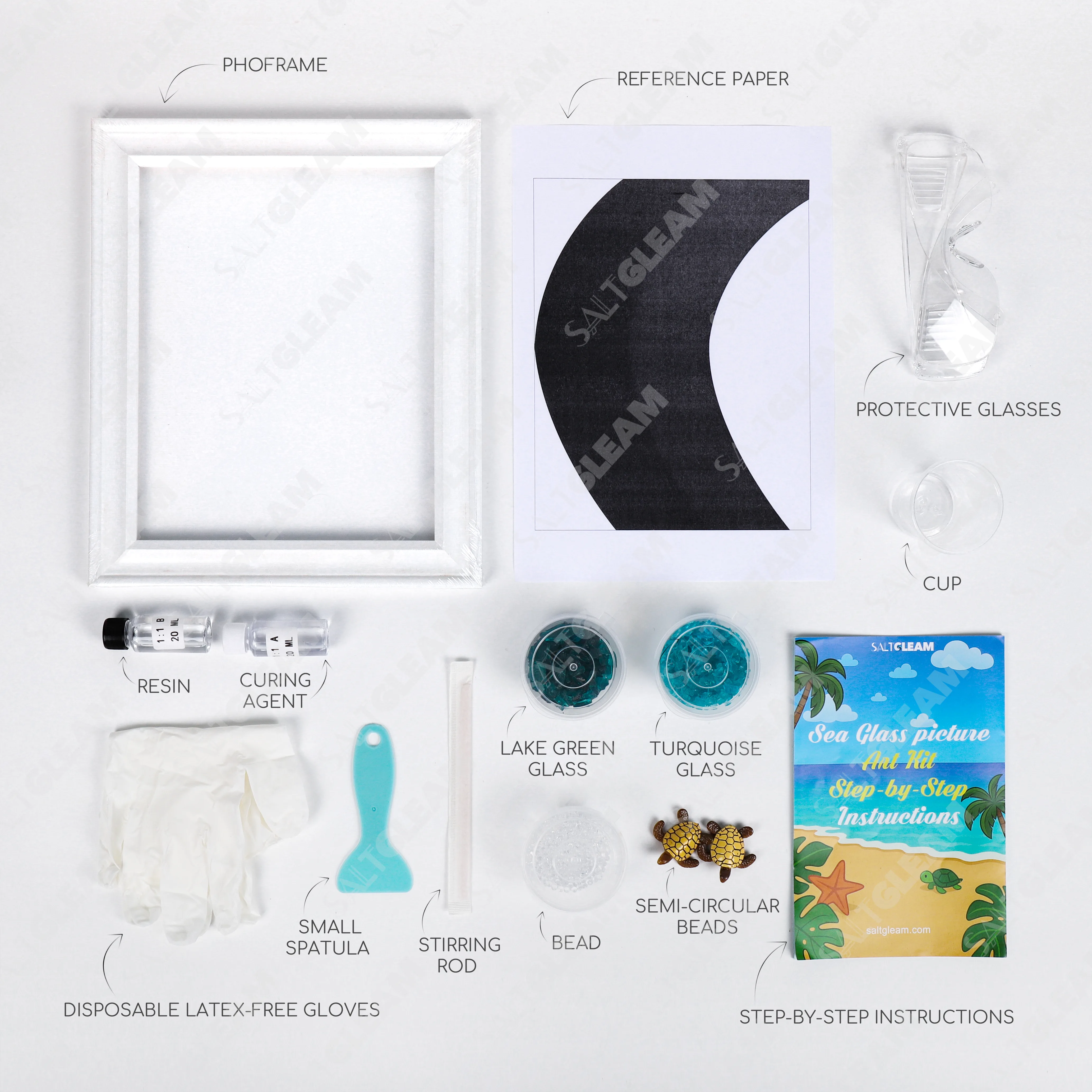 Sea Turtle Journey Sea Glass Art Kit