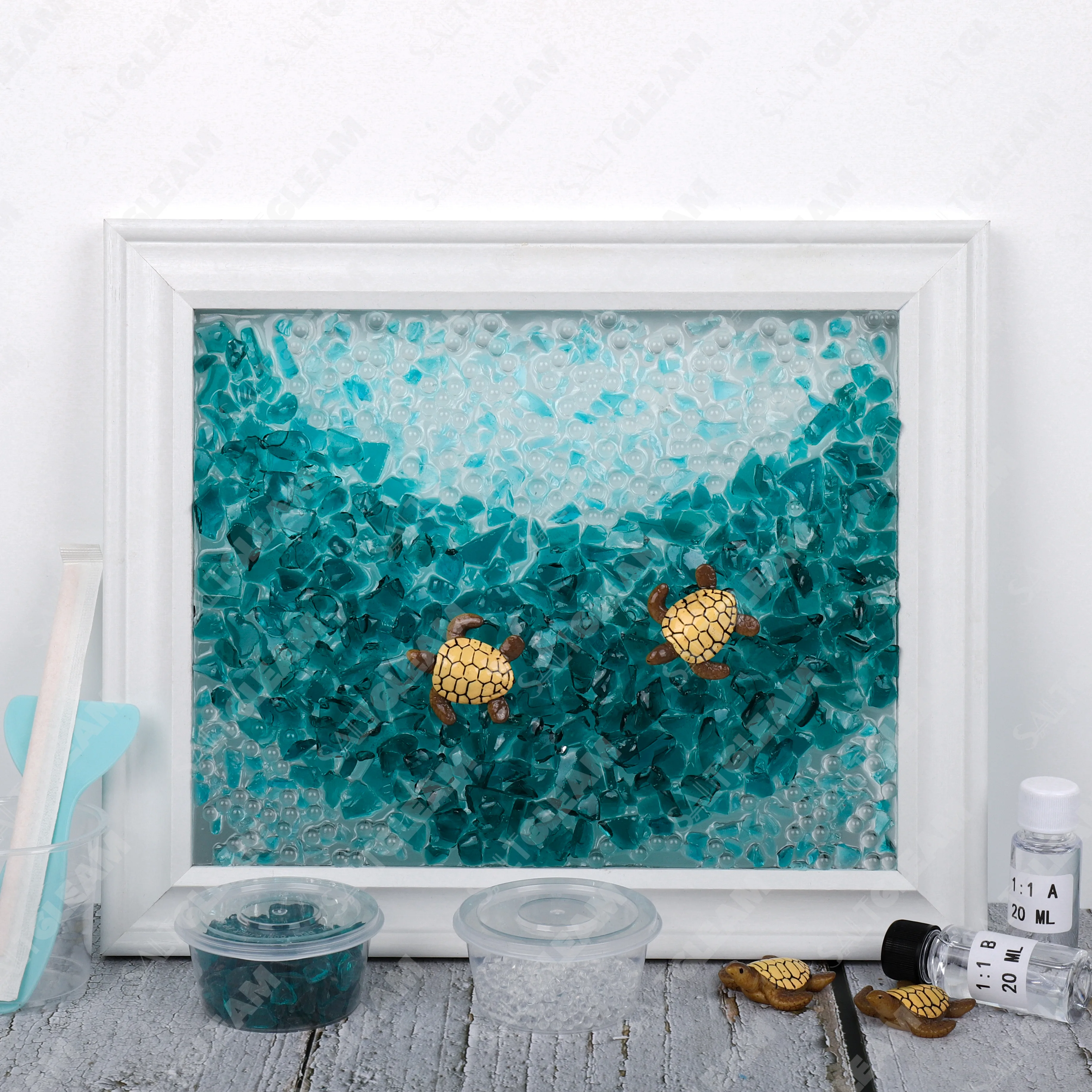 Sea Turtle Journey Sea Glass Art Kit