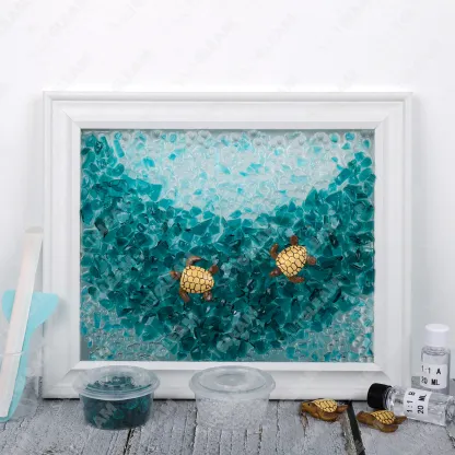 Sea Turtle Journey Sea Glass Art Kit