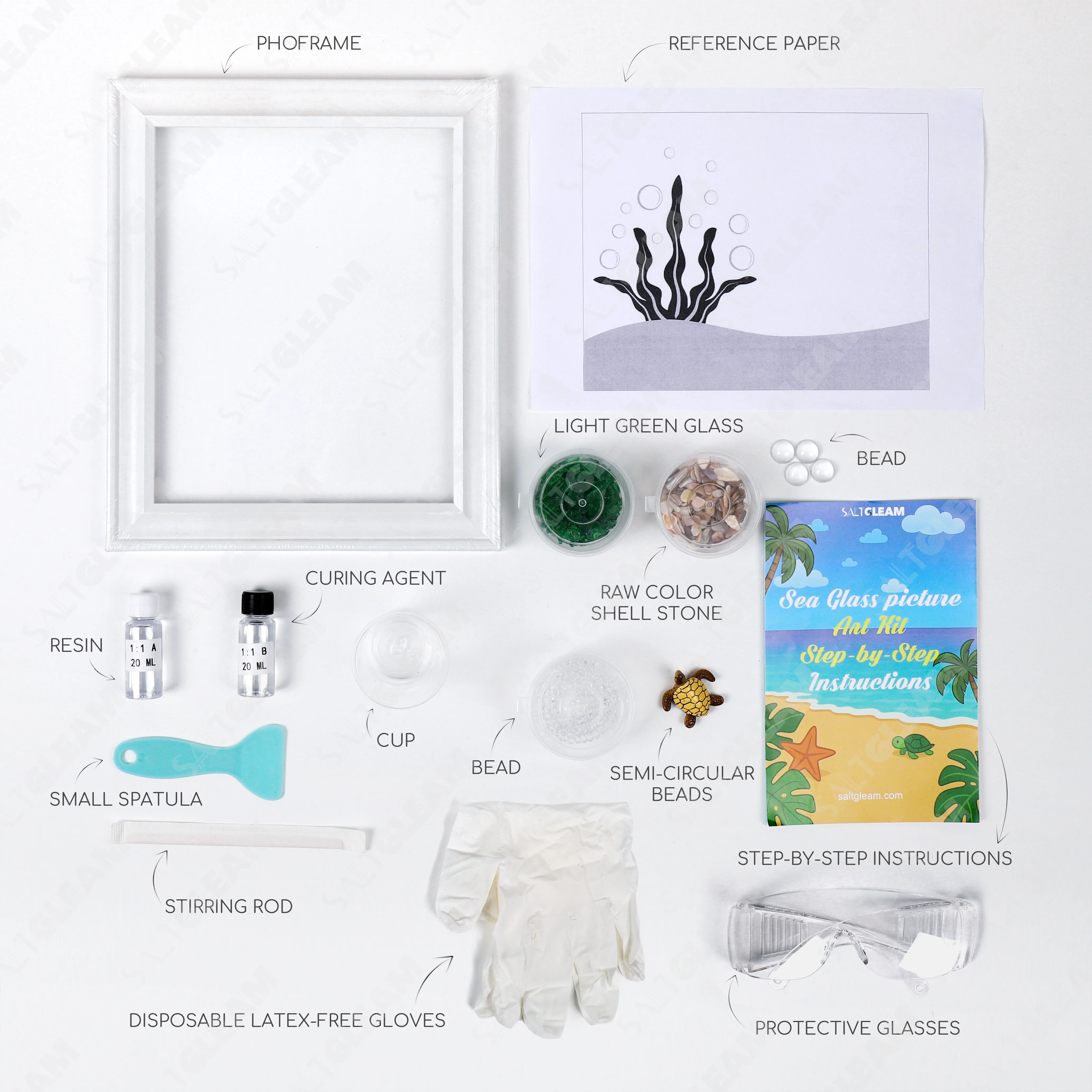 Seagrass Sea Glass Art Kit