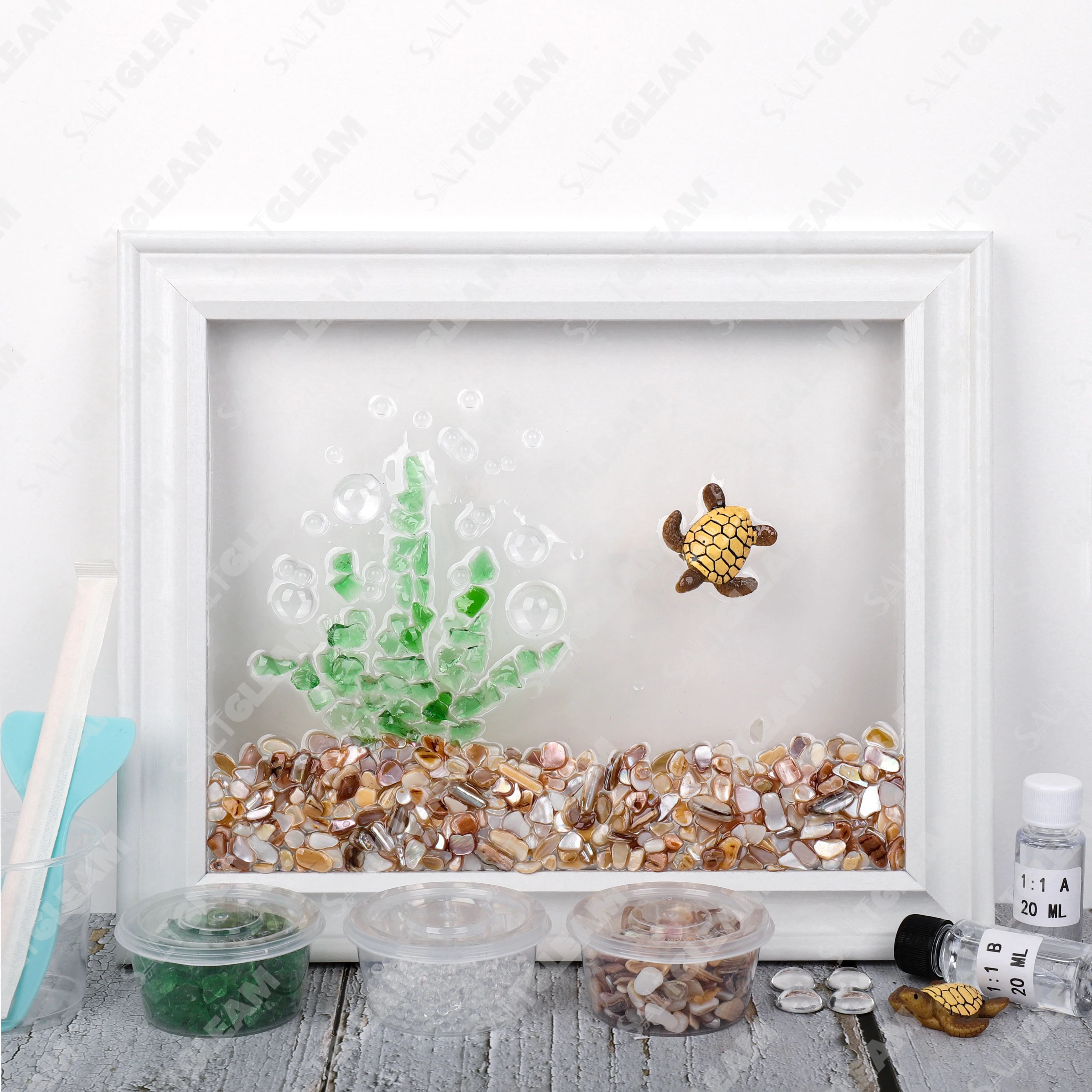 Seagrass Sea Glass Art Kit
