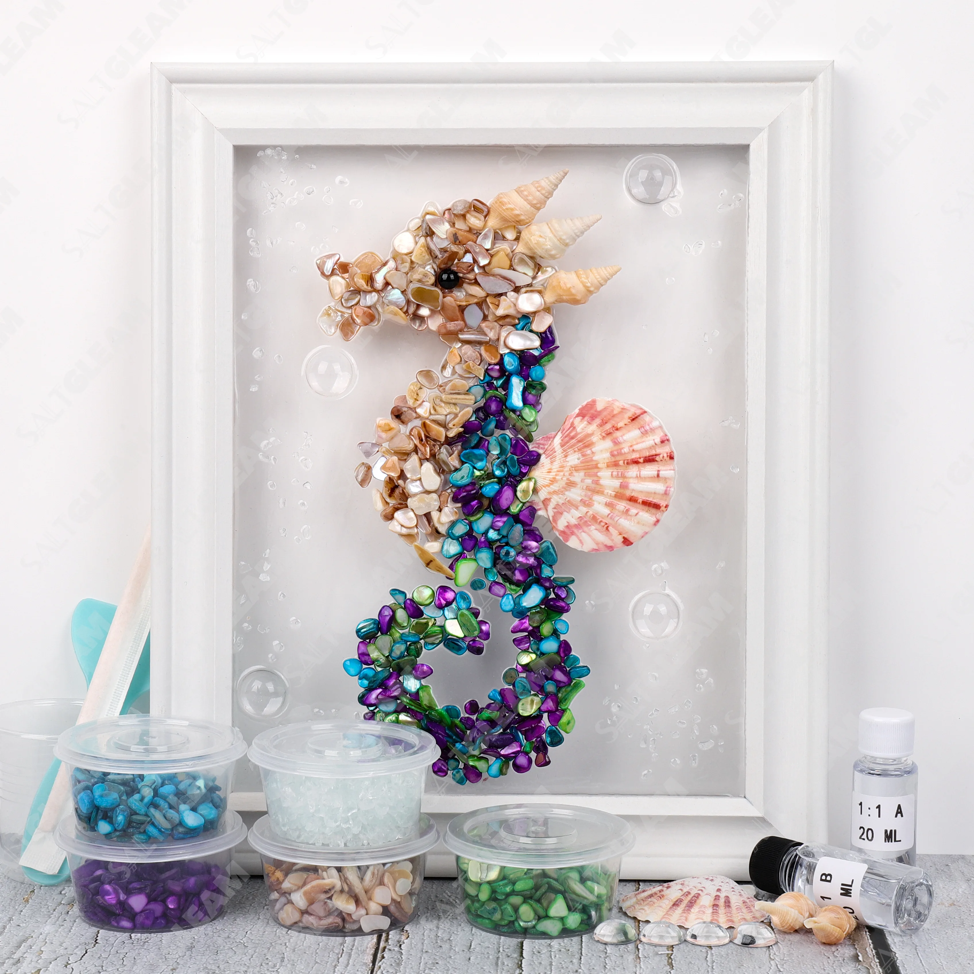 Seahorse Sea Glass Art Kit