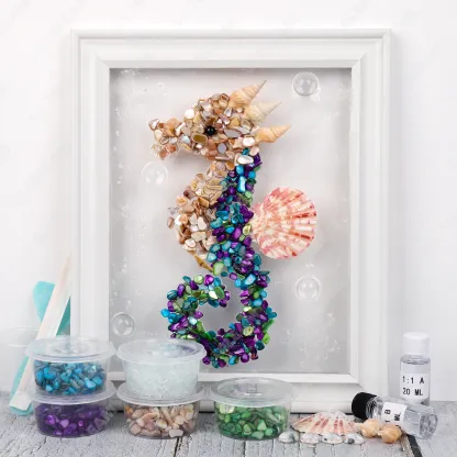 Seahorse Sea Glass Art Kit