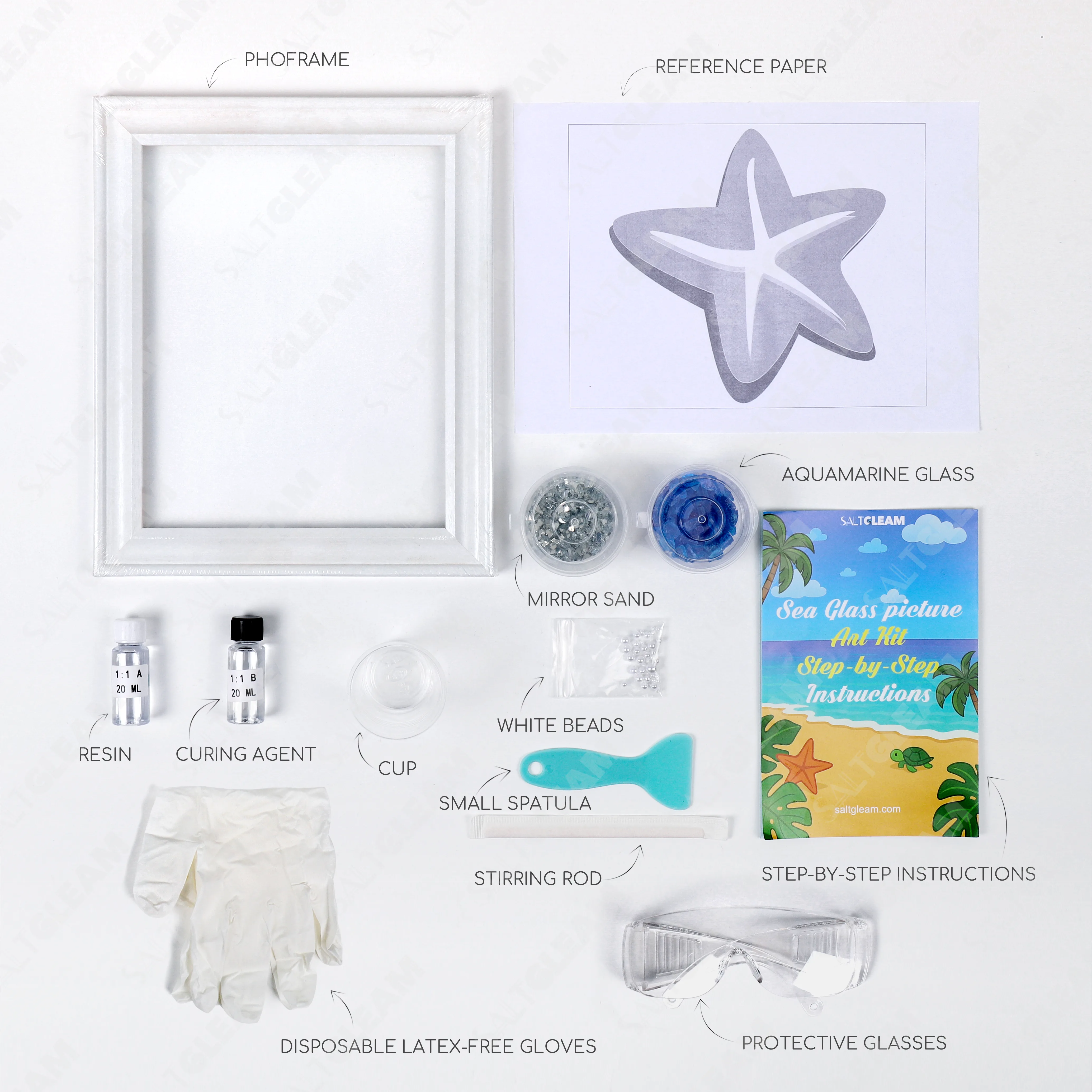 Starfish Sea Glass Art Kit