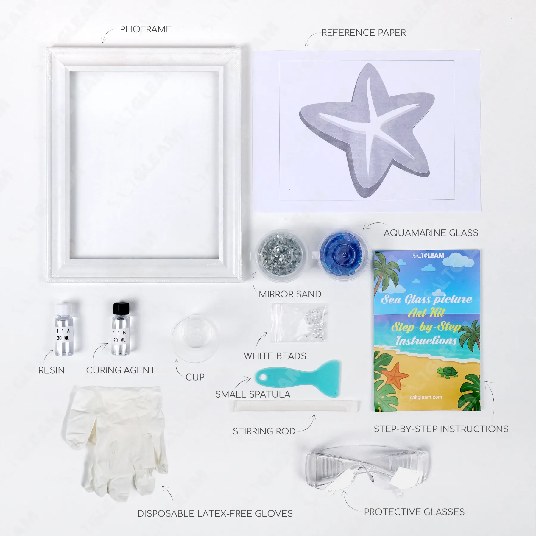 Starfish Sea Glass Art Kit