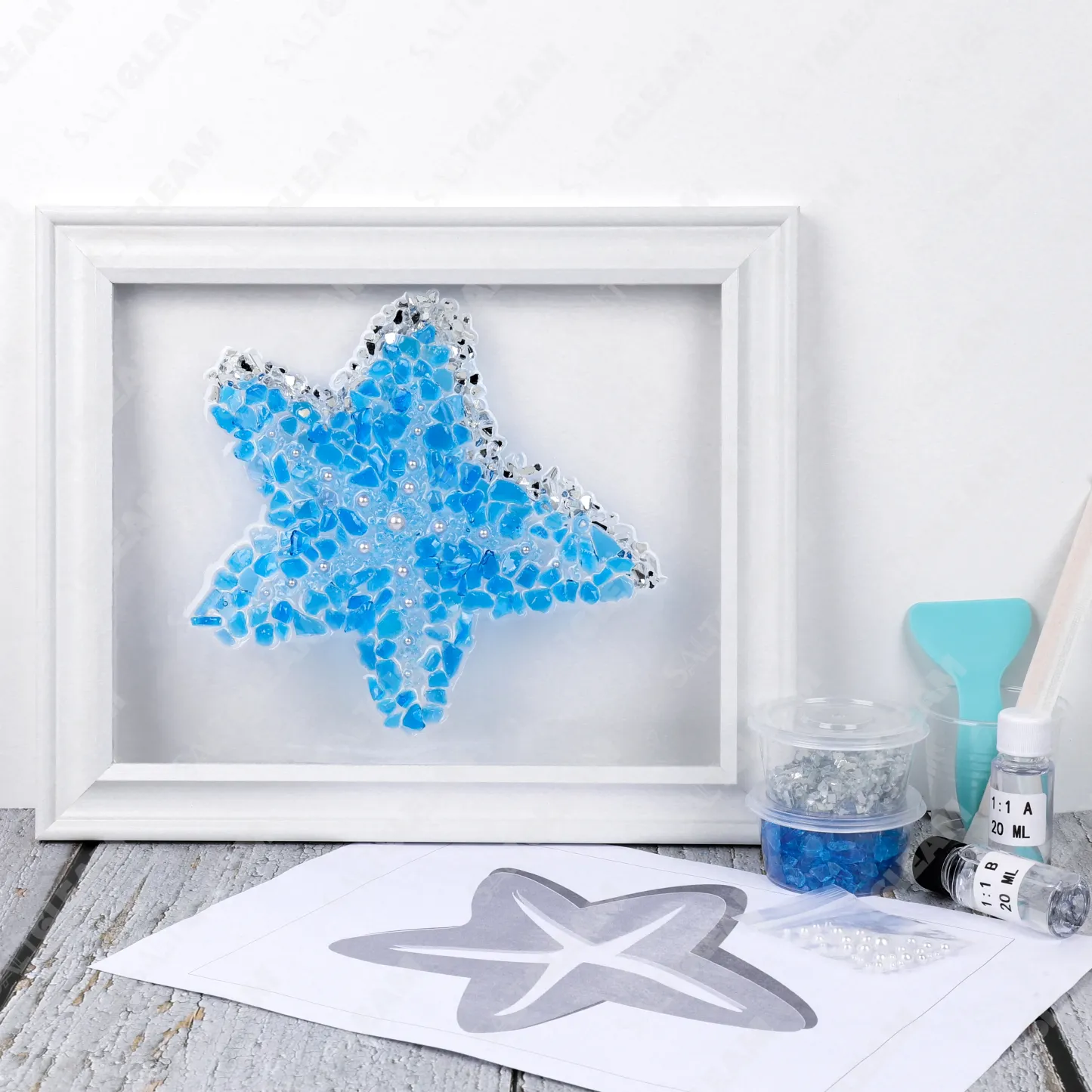 Starfish Sea Glass Art Kit