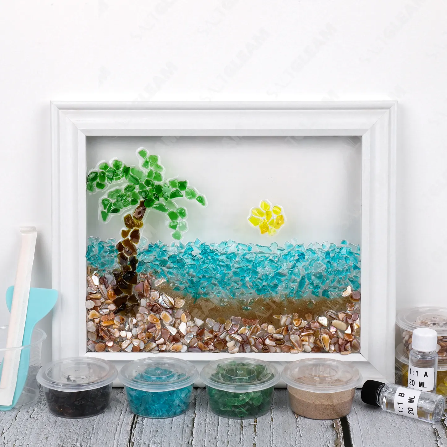 Sunrise by the Sea Glass Art Kit