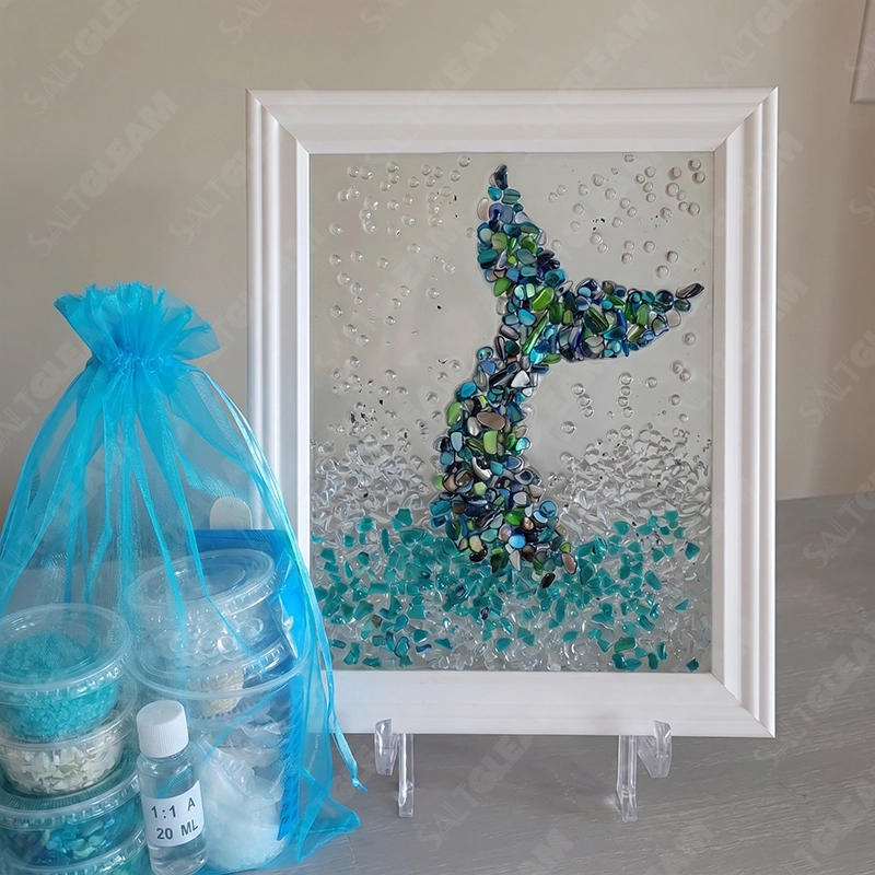 Mermaid Tail Sea Glass Art Kit