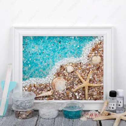 Tide and Shells Sea Glass Art Kit