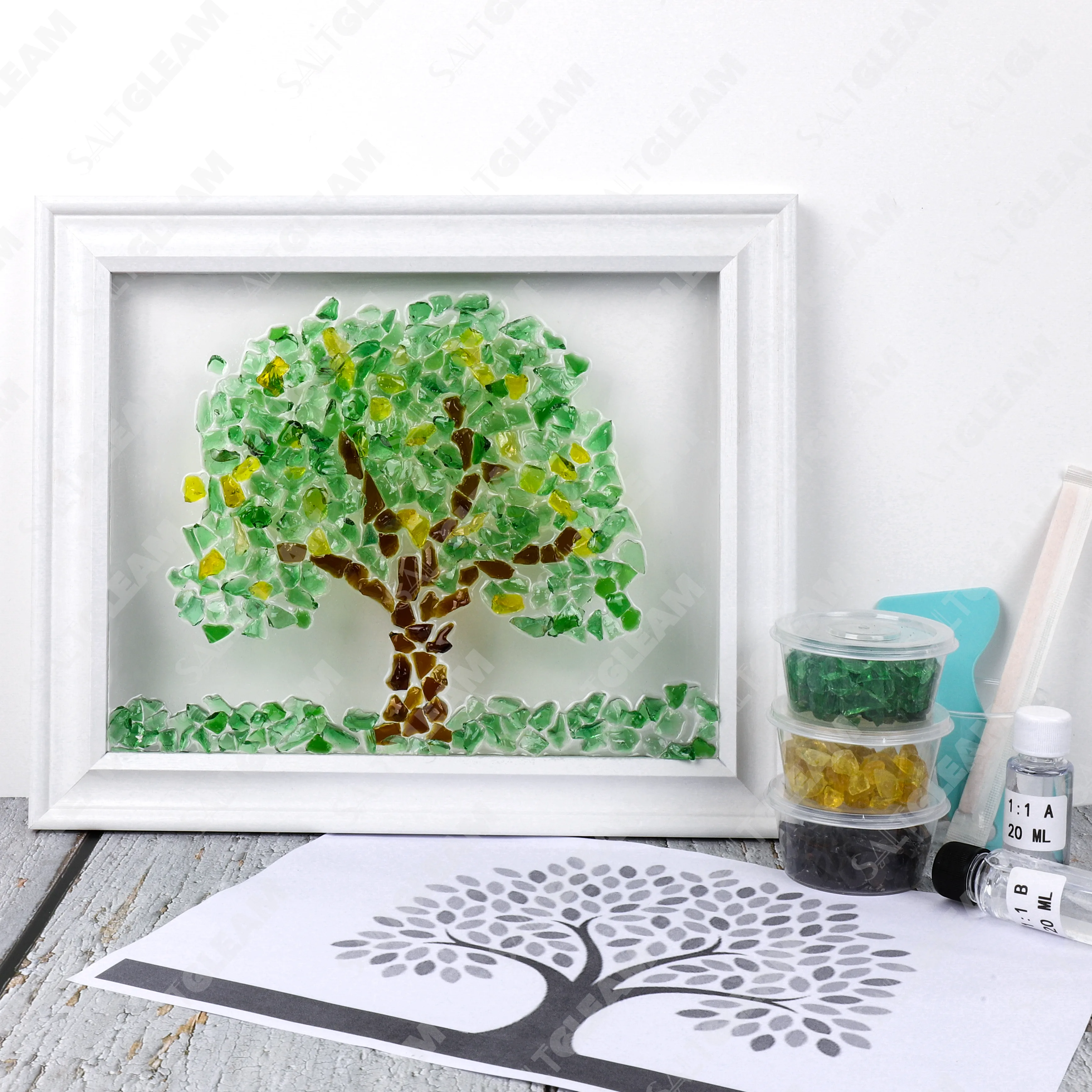 Tree Sea Glass Art Kit