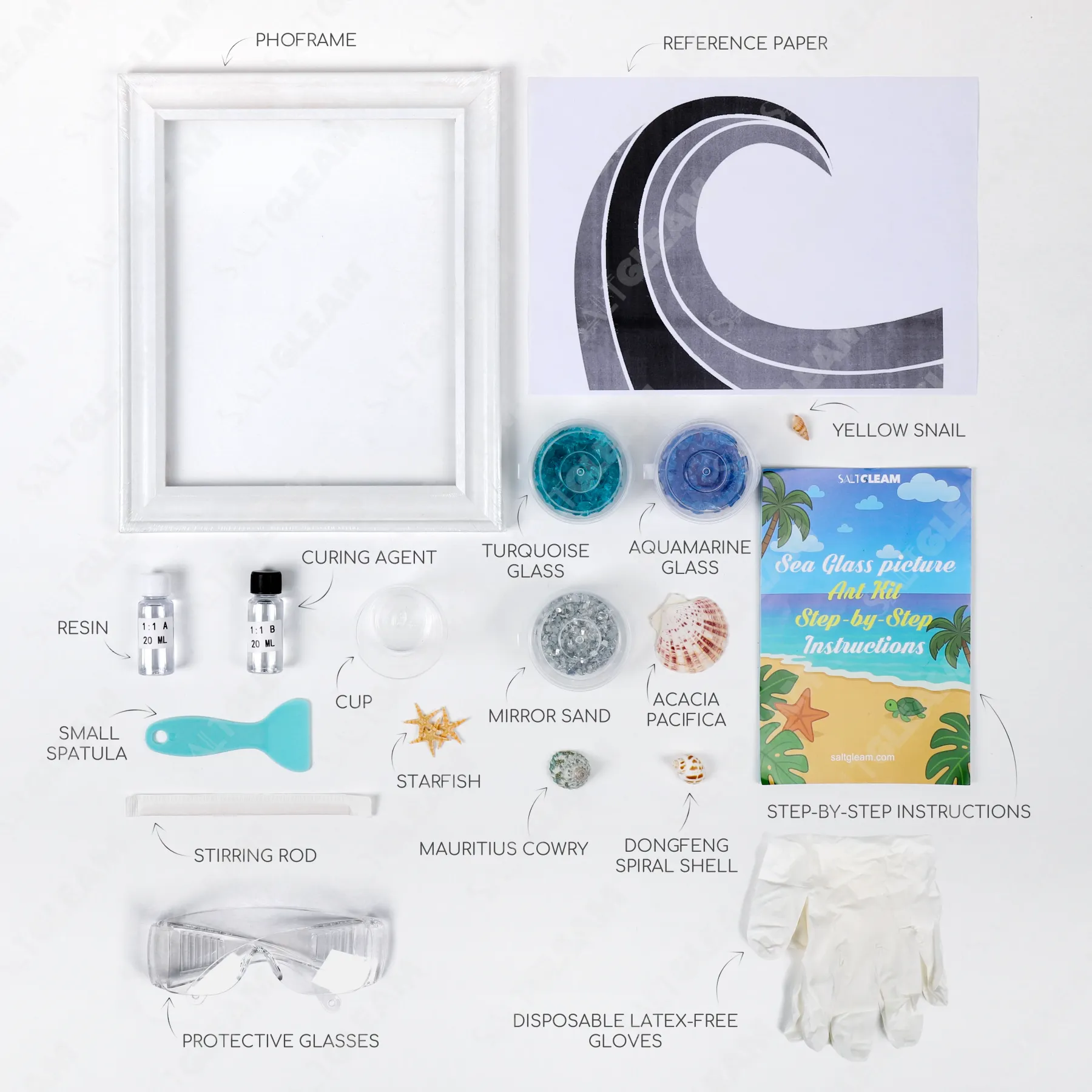 Wave Sea Glass Art Kit