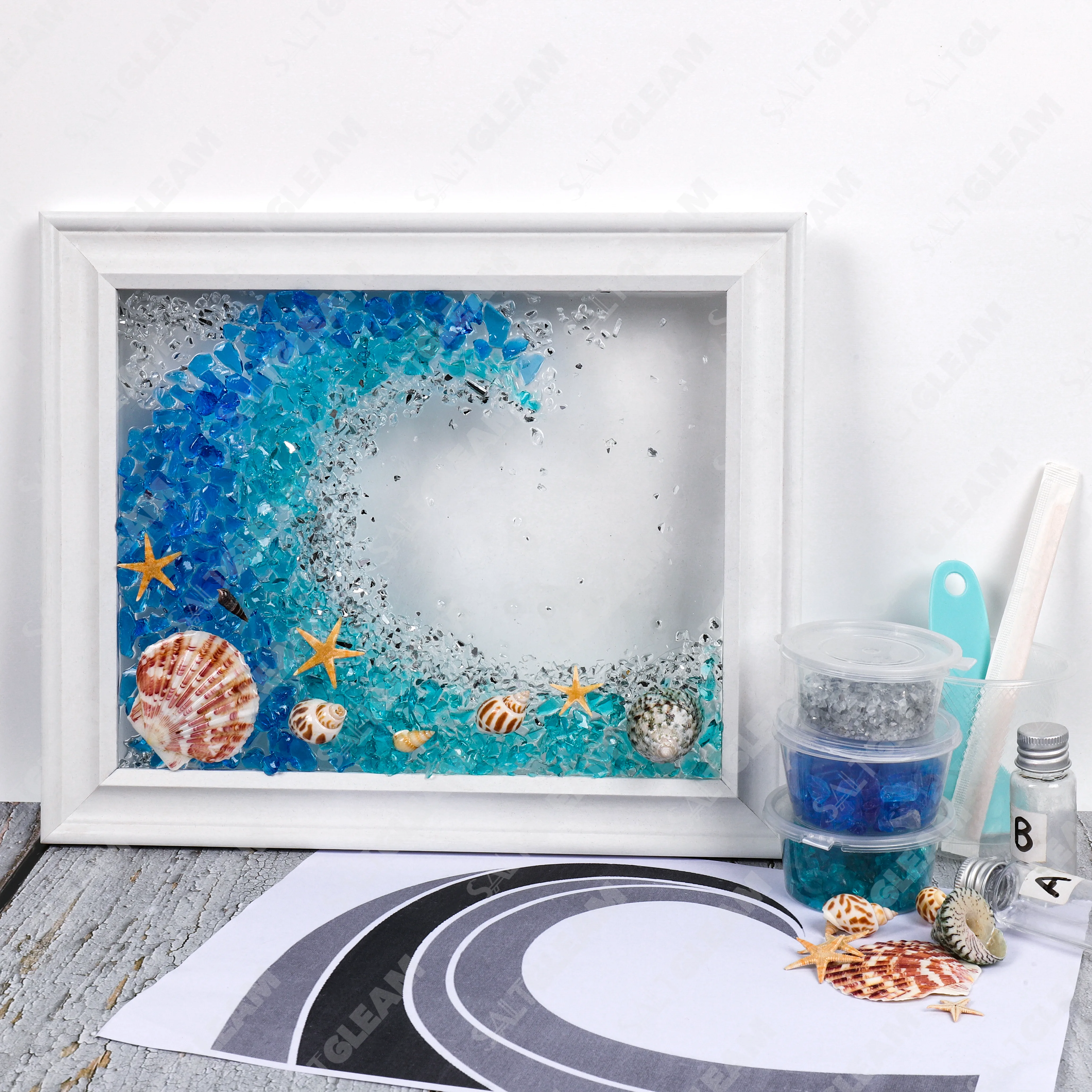 Wave Sea Glass Art Kit