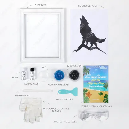 Wolf Sea Glass Art Kit
