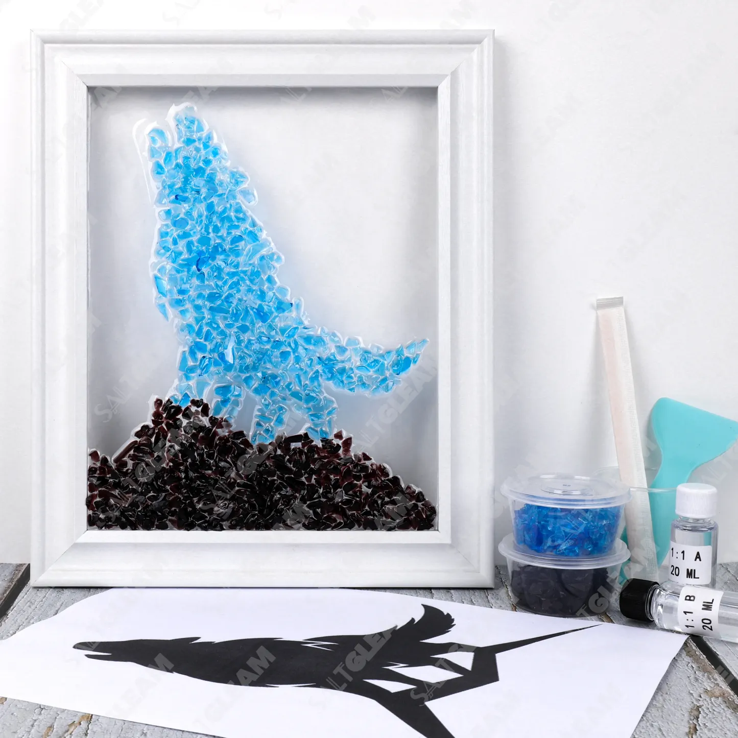 Wolf Sea Glass Art Kit