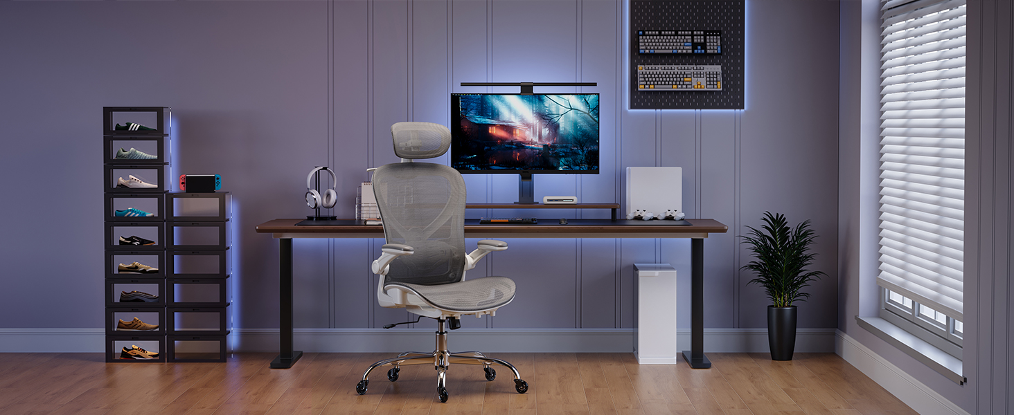 LarkLeaves Office Chair with Flip Up Arms
