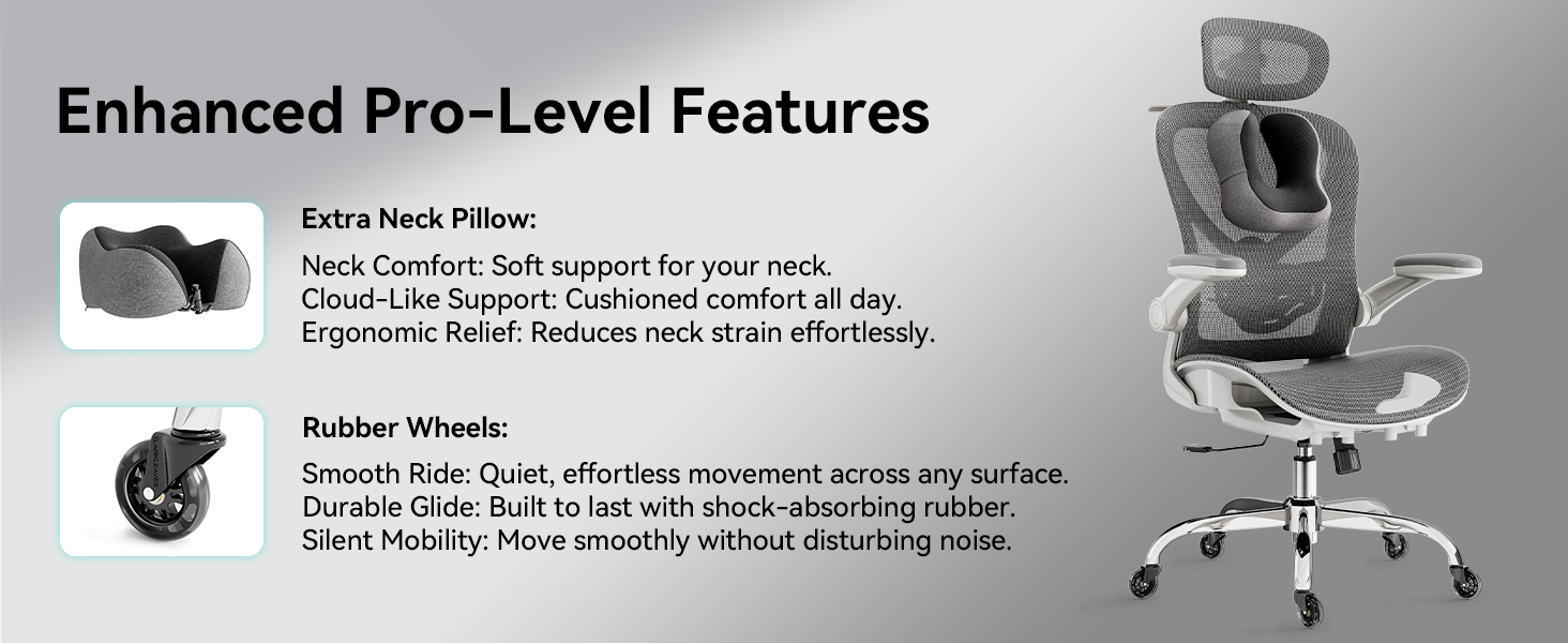 LarkLeaves Office Chair with Flip Up Arms