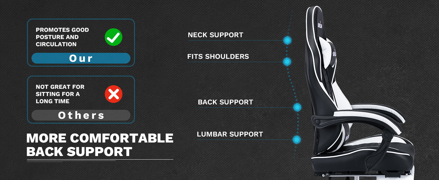 ergonomic gaming chair ergonomic desk chair gaming chair with footrest gaming chairs for adults