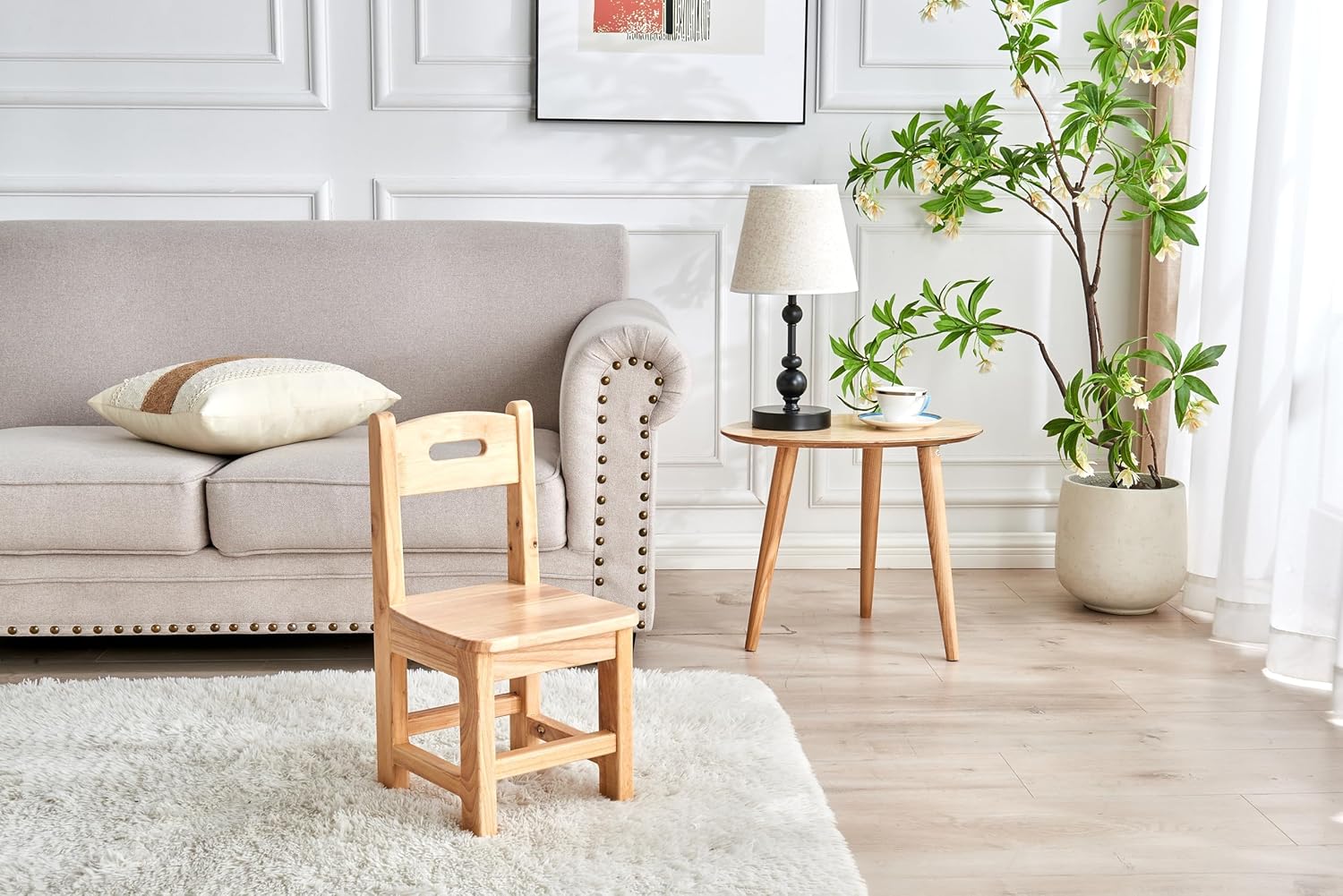 Pure Wood Solid Wood Children Chair for Kids and Kids Home Furniture