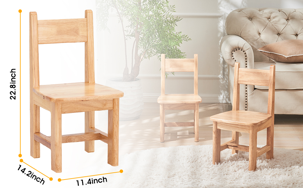 rubber wood chair children kids chair seat set kindergarten primary school toddler seat