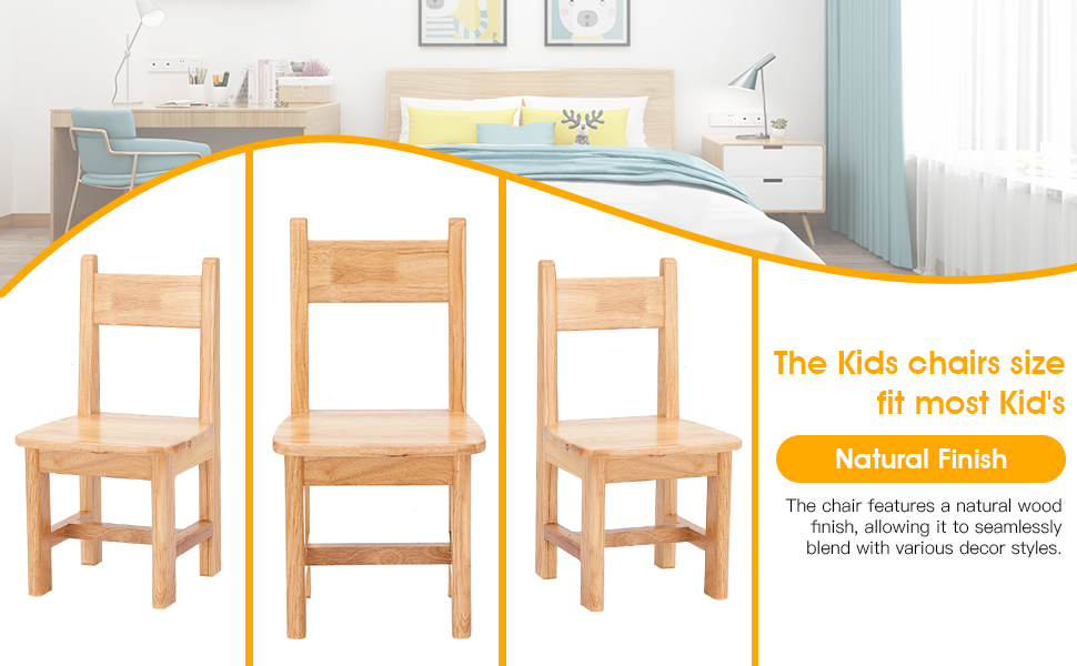 rubber wood chair children kids chair seat set kindergarten primary school toddler seat