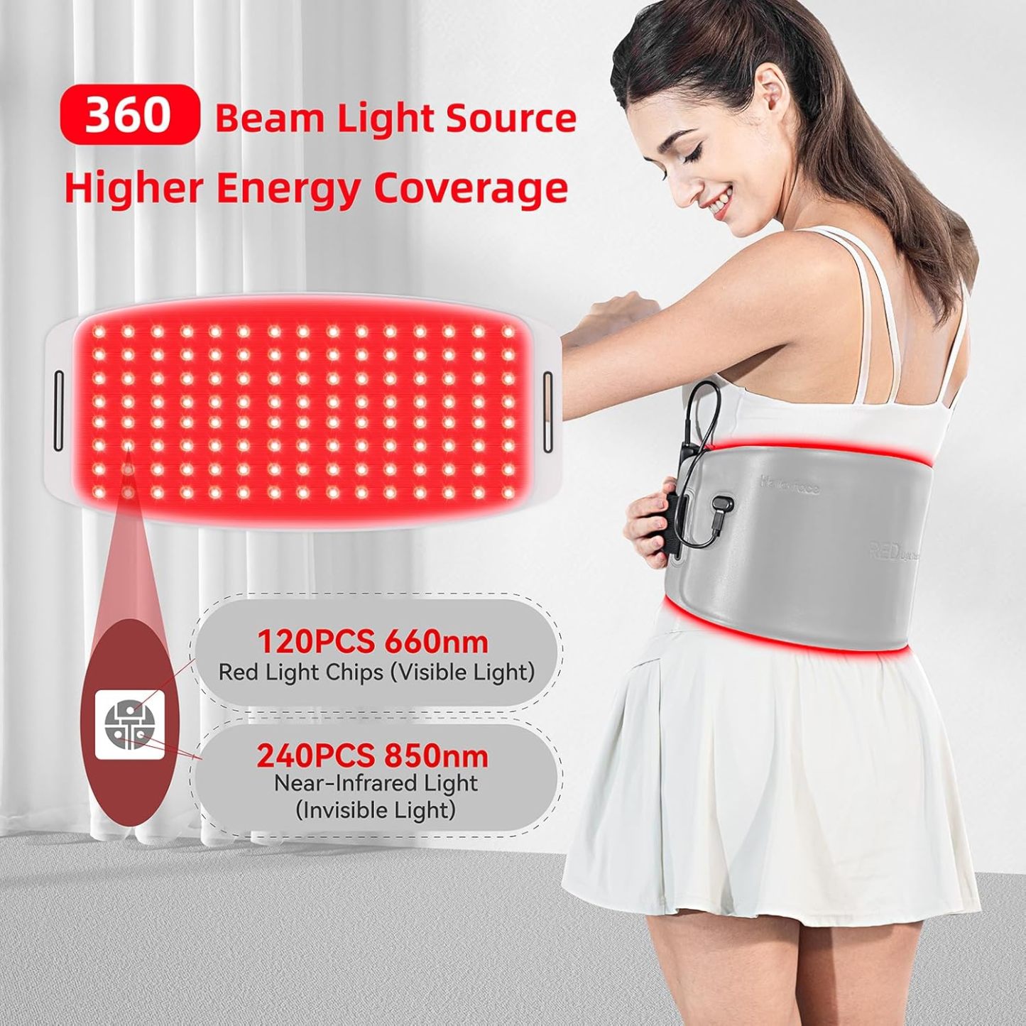 Red Light Therapy for Face and Body, 4 Modes Red Infrared Light Therapy Lamp with Stand Led 660nm Red Light-Therapy& 850nm Infrared Light Device for Body