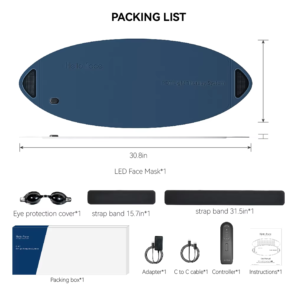 Professional Red Light Therapy Mask At Home Red Light Therapy for Face and Full Body 