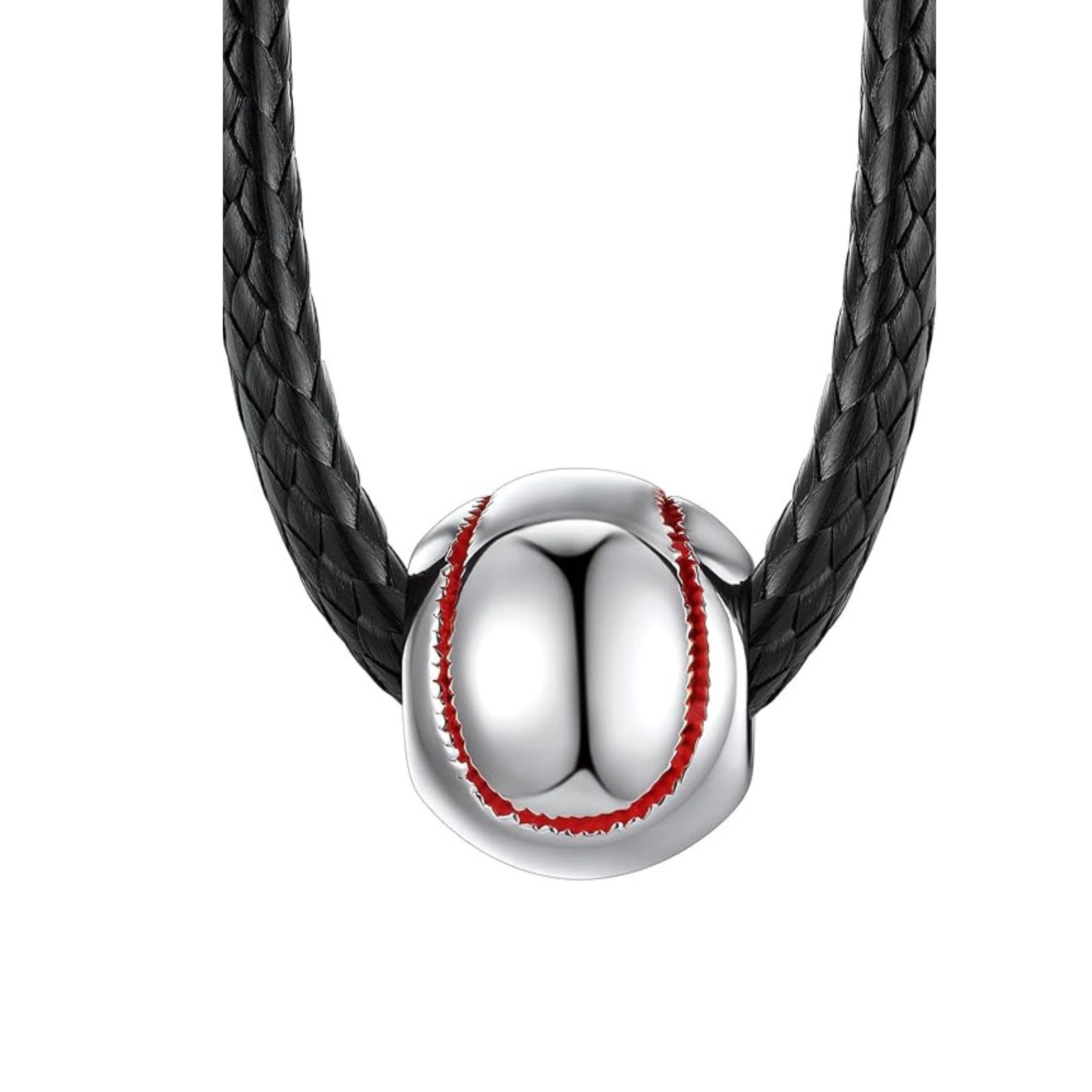 Stainless Steel Baseball Necklace