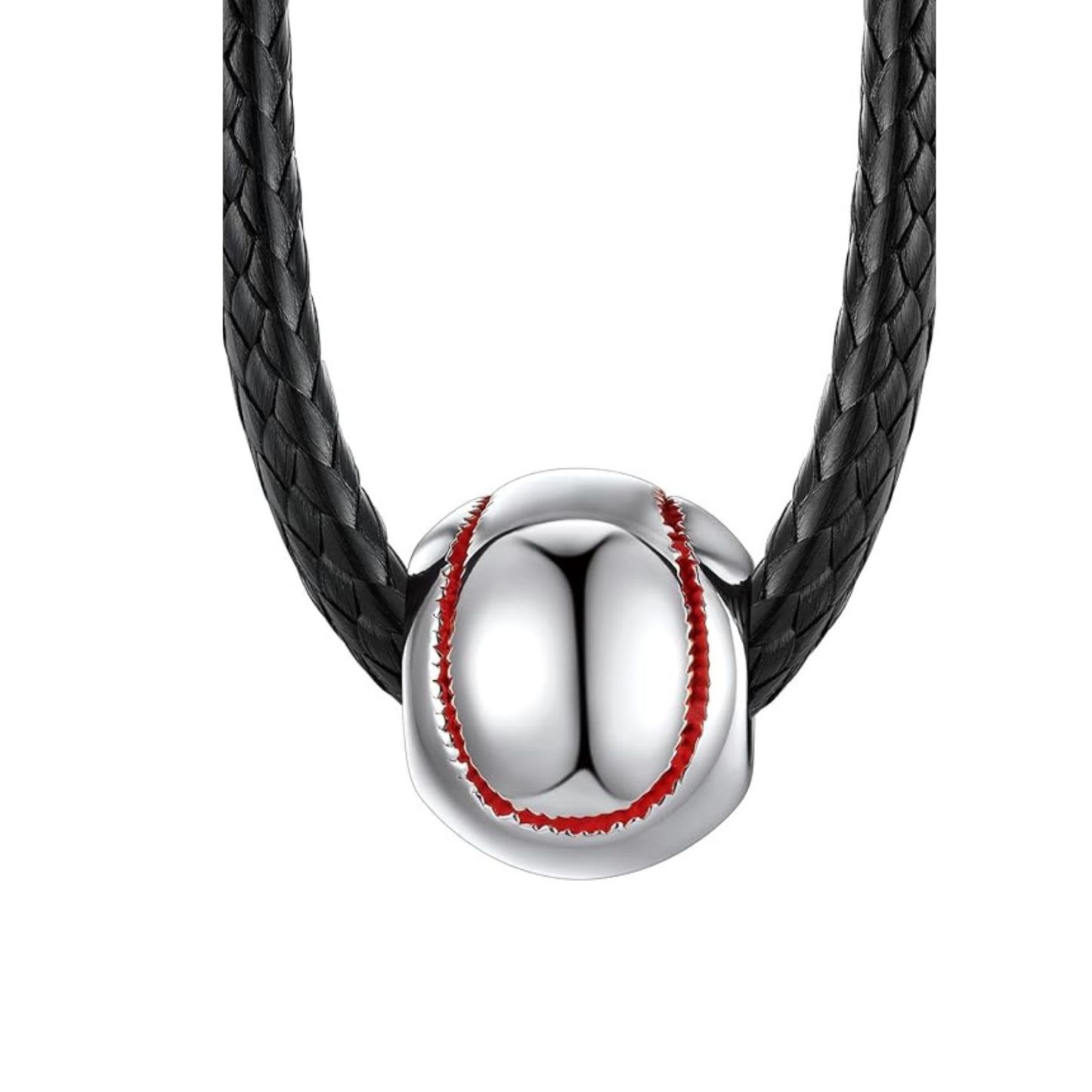 Stainless Steel Baseball Necklace