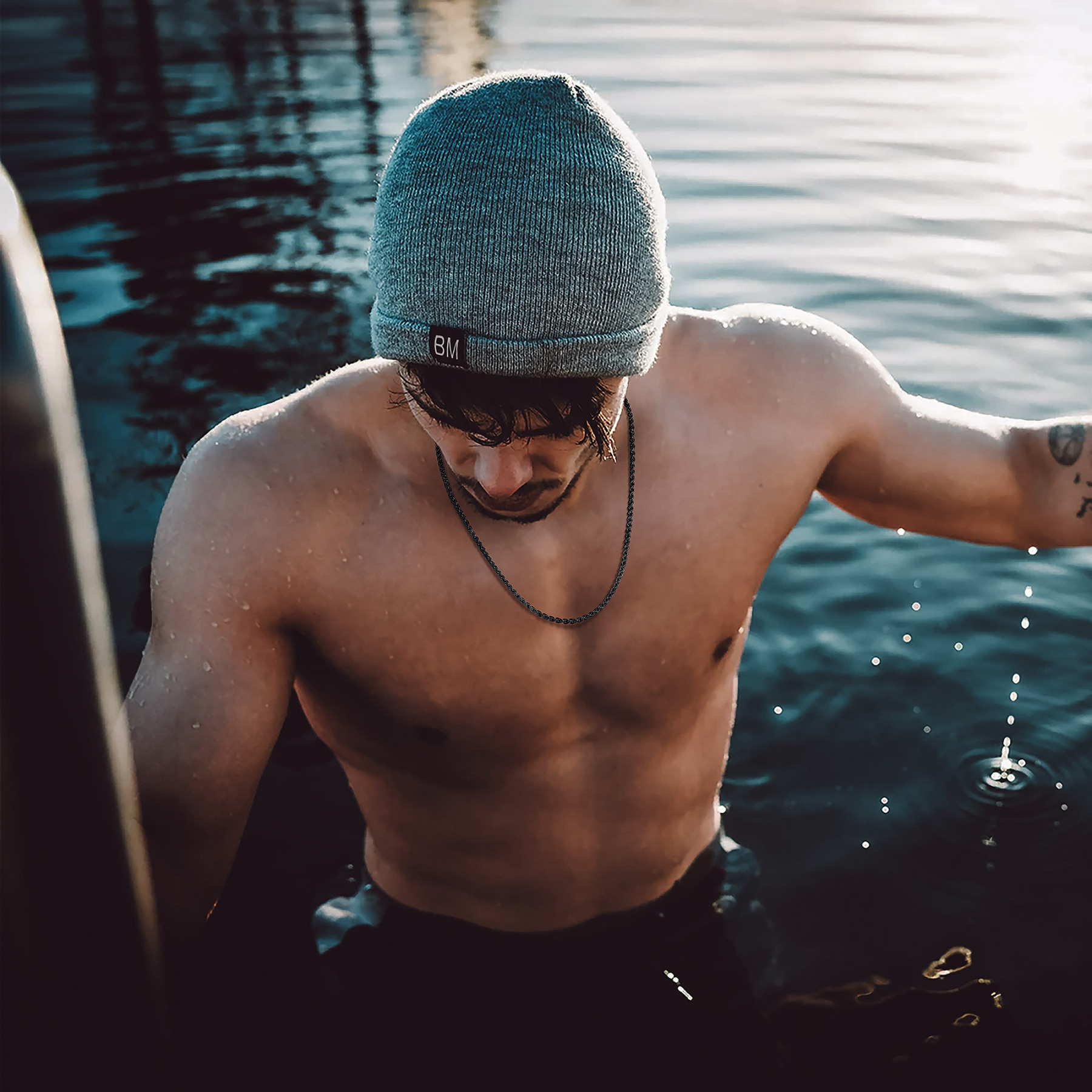 2mm Black Rope Chain for Men