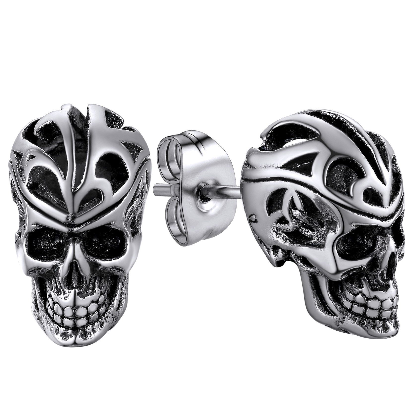Celtic Knot Studs Skull Earrings