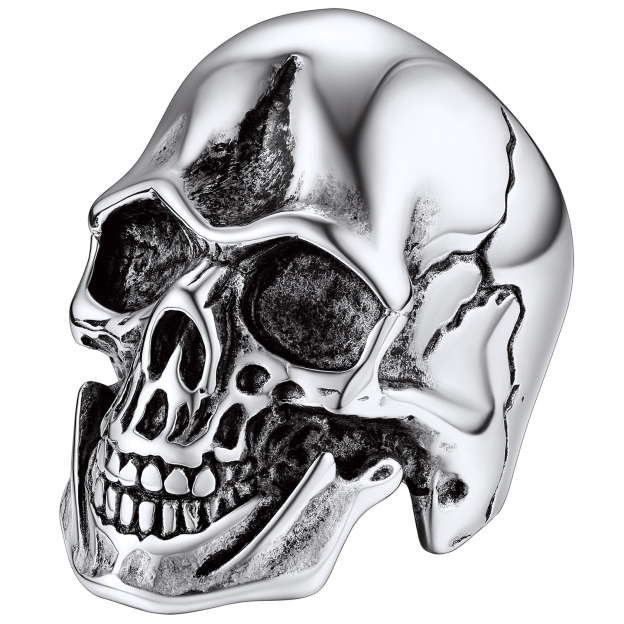 Stainless Steel Skeleton Head Rings