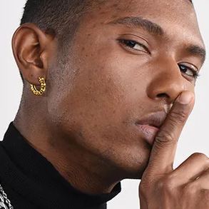 Skull Hoop Earrings for Men Women