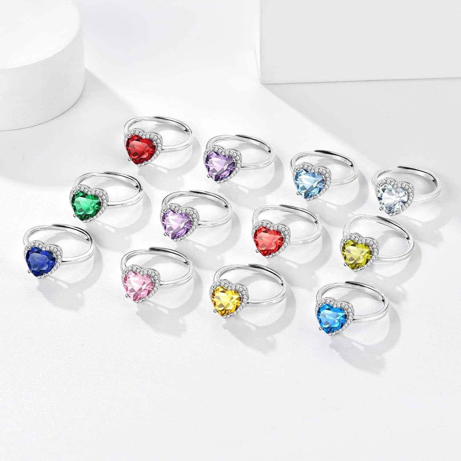 February Amethyst Heart Ring